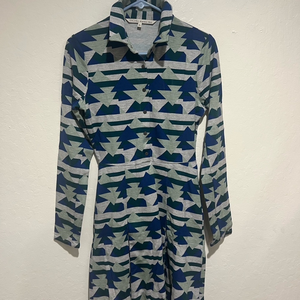 Rachel Roy Geometric Patterned Dress